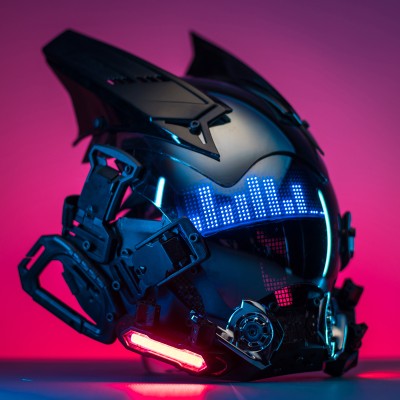 Luminous Helmet Mask Technology Sense