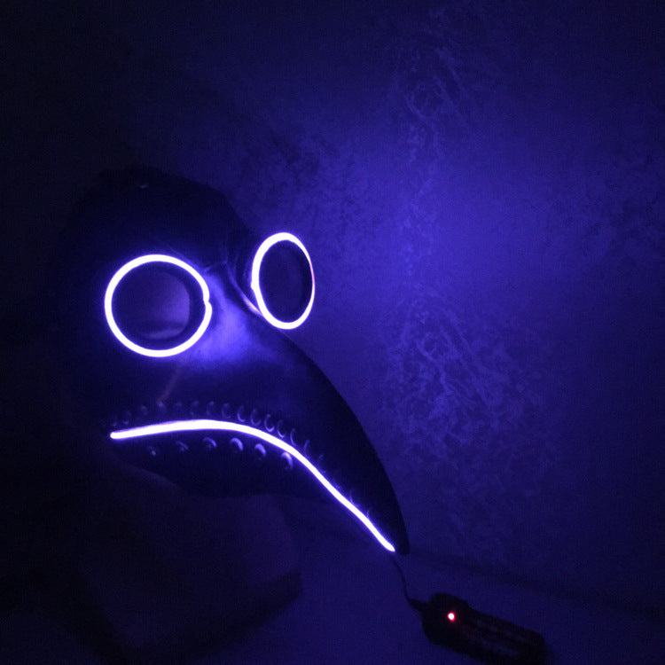 Halloween Bird Doctor LED Glowing Party Mask
