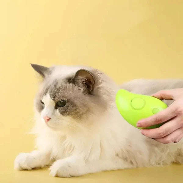 Steamy Pet Brush for Cats & Dogs