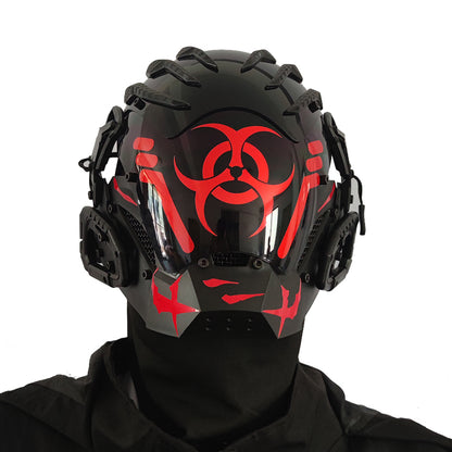 Bioweapon Black Mask Tech Creative Prop Mask Full Face