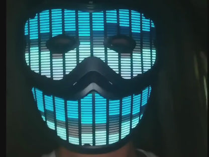 Sound Reactive LED Halloween Masks