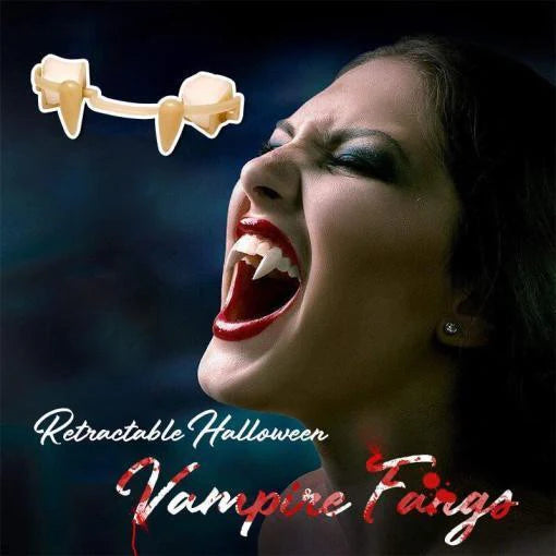 Retractable Vampire Moveable Teeth Prop - PXL Stores