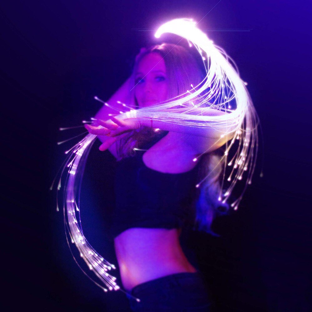 LED Fiber Optic Whip - 360° Swivel Pixel Rave Whip Toy - PXL Stores