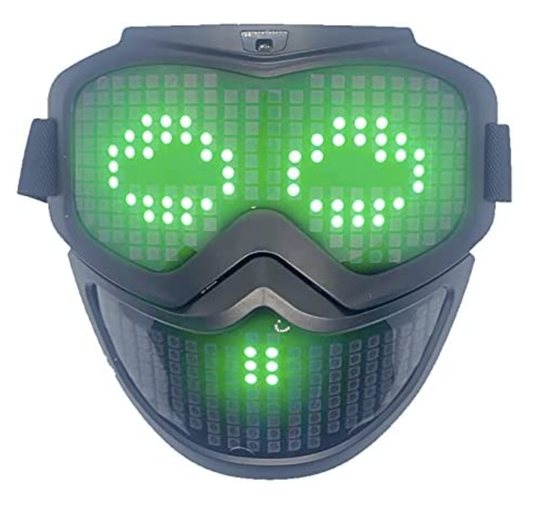 Shifter-face LED Bluetooth App Mask, USB-C Charger + LED Gloves + Black Mask (Pack of 3) - PXL Stores