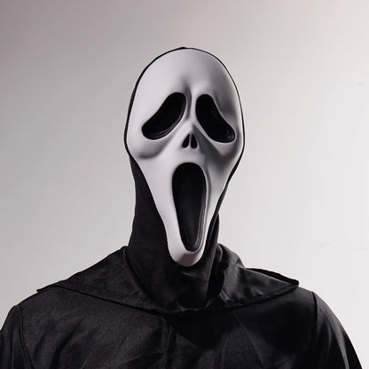 Scream Movie Mask Cosplay with black mesh hood - PXL Stores