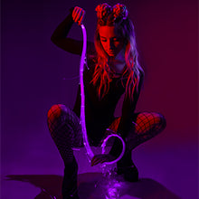 LED Fiber Optic Whip - 360° Swivel Pixel Rave Whip Toy - PXL Stores