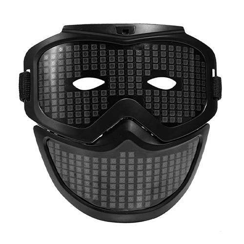 Shifter-face LED Bluetooth App Mask, USB-C Charger + LED Gloves + Black Mask (Pack of 3) - PXL Stores